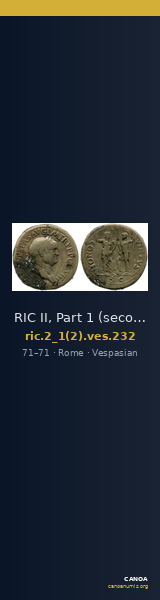 RIC II, Part 1 (second edition) Vespasian 232 — CANOA