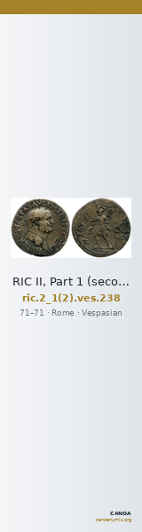 RIC II, Part 1 (second edition) Vespasian 238 — CANOA