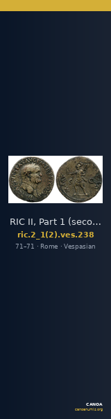 RIC II, Part 1 (second edition) Vespasian 238 — CANOA