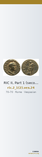 RIC II, Part 1 (second edition) Vespasian 24 — CANOA
