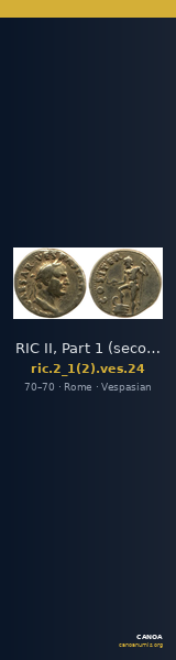 RIC II, Part 1 (second edition) Vespasian 24 — CANOA