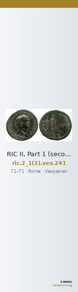 RIC II, Part 1 (second edition) Vespasian 241 — CANOA