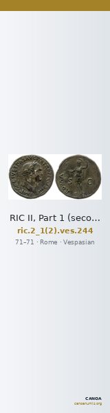 RIC II, Part 1 (second edition) Vespasian 244 — CANOA