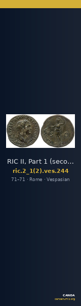 RIC II, Part 1 (second edition) Vespasian 244 — CANOA