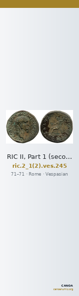 RIC II, Part 1 (second edition) Vespasian 245 — CANOA