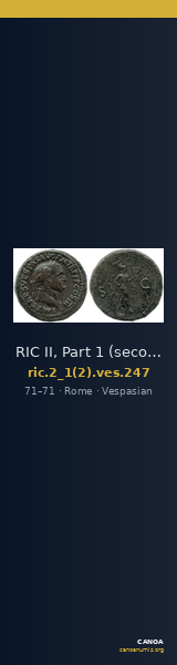 RIC II, Part 1 (second edition) Vespasian 247 — CANOA