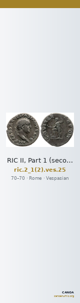 RIC II, Part 1 (second edition) Vespasian 25 — CANOA
