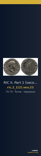 RIC II, Part 1 (second edition) Vespasian 25 — CANOA