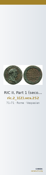 RIC II, Part 1 (second edition) Vespasian 252 — CANOA