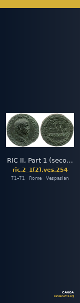 RIC II, Part 1 (second edition) Vespasian 254 — CANOA