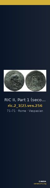 RIC II, Part 1 (second edition) Vespasian 256 — CANOA