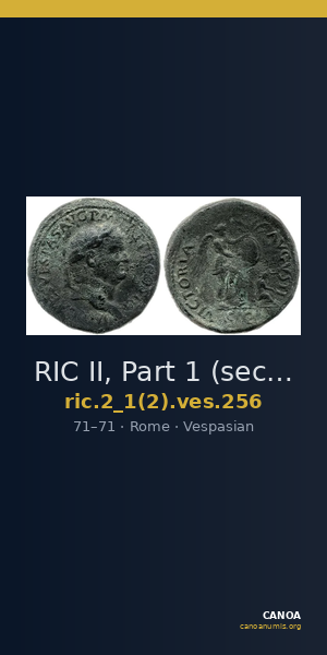 RIC II, Part 1 (second edition) Vespasian 256 — CANOA