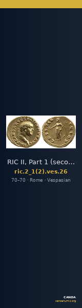 RIC II, Part 1 (second edition) Vespasian 26 — CANOA