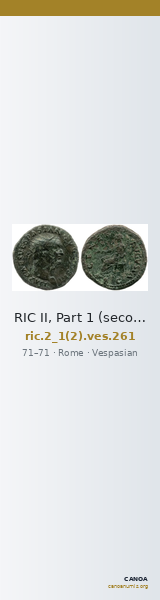 RIC II, Part 1 (second edition) Vespasian 261 — CANOA