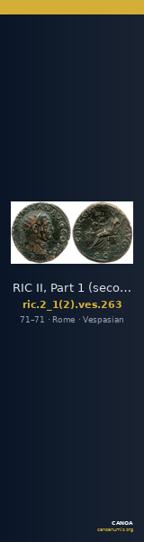 RIC II, Part 1 (second edition) Vespasian 263 — CANOA
