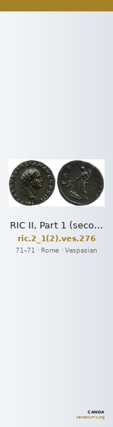 RIC II, Part 1 (second edition) Vespasian 276 — CANOA