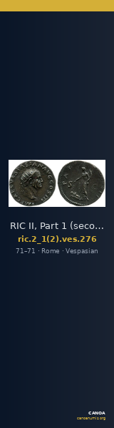 RIC II, Part 1 (second edition) Vespasian 276 — CANOA