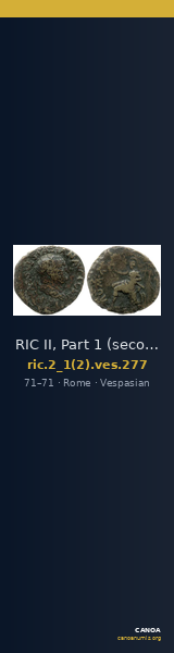 RIC II, Part 1 (second edition) Vespasian 277 — CANOA