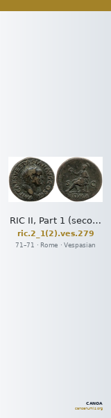RIC II, Part 1 (second edition) Vespasian 279 — CANOA