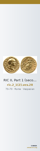 RIC II, Part 1 (second edition) Vespasian 28 — CANOA