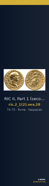 RIC II, Part 1 (second edition) Vespasian 28 — CANOA