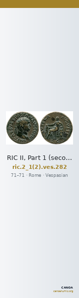 RIC II, Part 1 (second edition) Vespasian 282 — CANOA