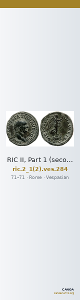 RIC II, Part 1 (second edition) Vespasian 284 — CANOA