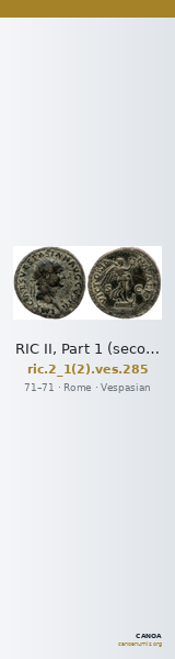 RIC II, Part 1 (second edition) Vespasian 285 — CANOA