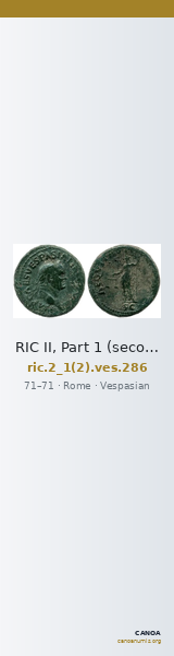 RIC II, Part 1 (second edition) Vespasian 286 — CANOA