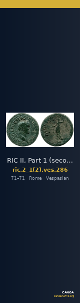RIC II, Part 1 (second edition) Vespasian 286 — CANOA