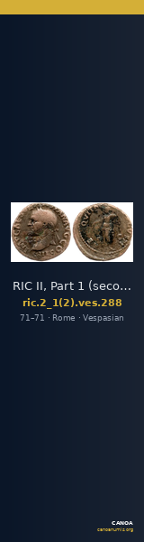 RIC II, Part 1 (second edition) Vespasian 288 — CANOA