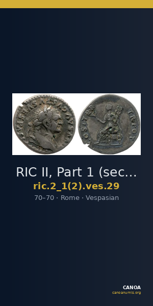 RIC II, Part 1 (second edition) Vespasian 29 — CANOA