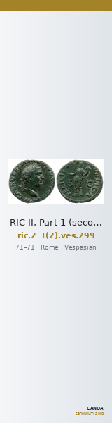 RIC II, Part 1 (second edition) Vespasian 299 — CANOA