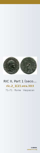RIC II, Part 1 (second edition) Vespasian 303 — CANOA
