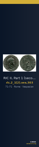 RIC II, Part 1 (second edition) Vespasian 303 — CANOA