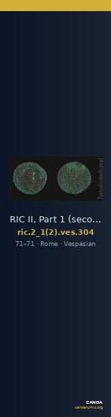 RIC II, Part 1 (second edition) Vespasian 304 — CANOA