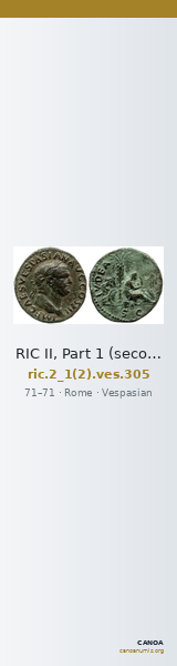RIC II, Part 1 (second edition) Vespasian 305 — CANOA