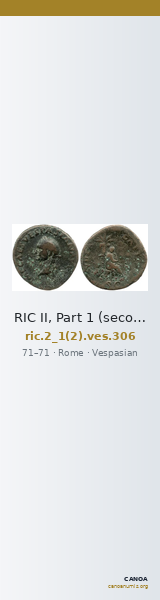 RIC II, Part 1 (second edition) Vespasian 306 — CANOA