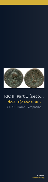 RIC II, Part 1 (second edition) Vespasian 306 — CANOA