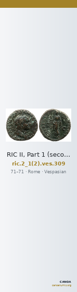 RIC II, Part 1 (second edition) Vespasian 309 — CANOA