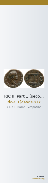 RIC II, Part 1 (second edition) Vespasian 317 — CANOA
