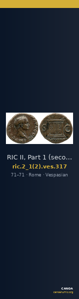 RIC II, Part 1 (second edition) Vespasian 317 — CANOA