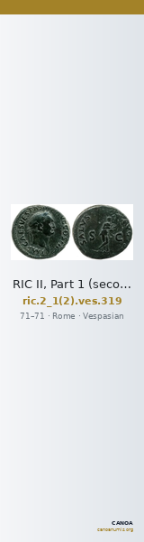 RIC II, Part 1 (second edition) Vespasian 319 — CANOA