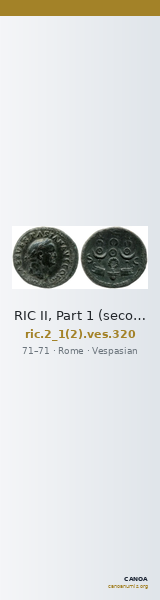 RIC II, Part 1 (second edition) Vespasian 320 — CANOA