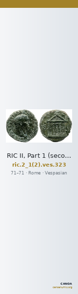 RIC II, Part 1 (second edition) Vespasian 323 — CANOA