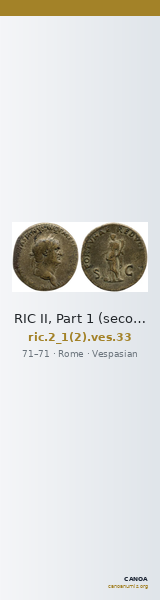 RIC II, Part 1 (second edition) Vespasian 33 — CANOA
