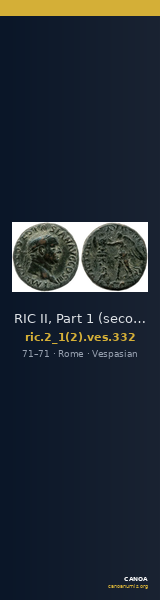 RIC II, Part 1 (second edition) Vespasian 332 — CANOA