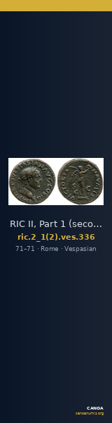 RIC II, Part 1 (second edition) Vespasian 336 — CANOA