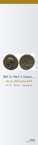 RIC II, Part 1 (second edition) Vespasian 337 — CANOA