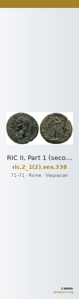 RIC II, Part 1 (second edition) Vespasian 338 — CANOA